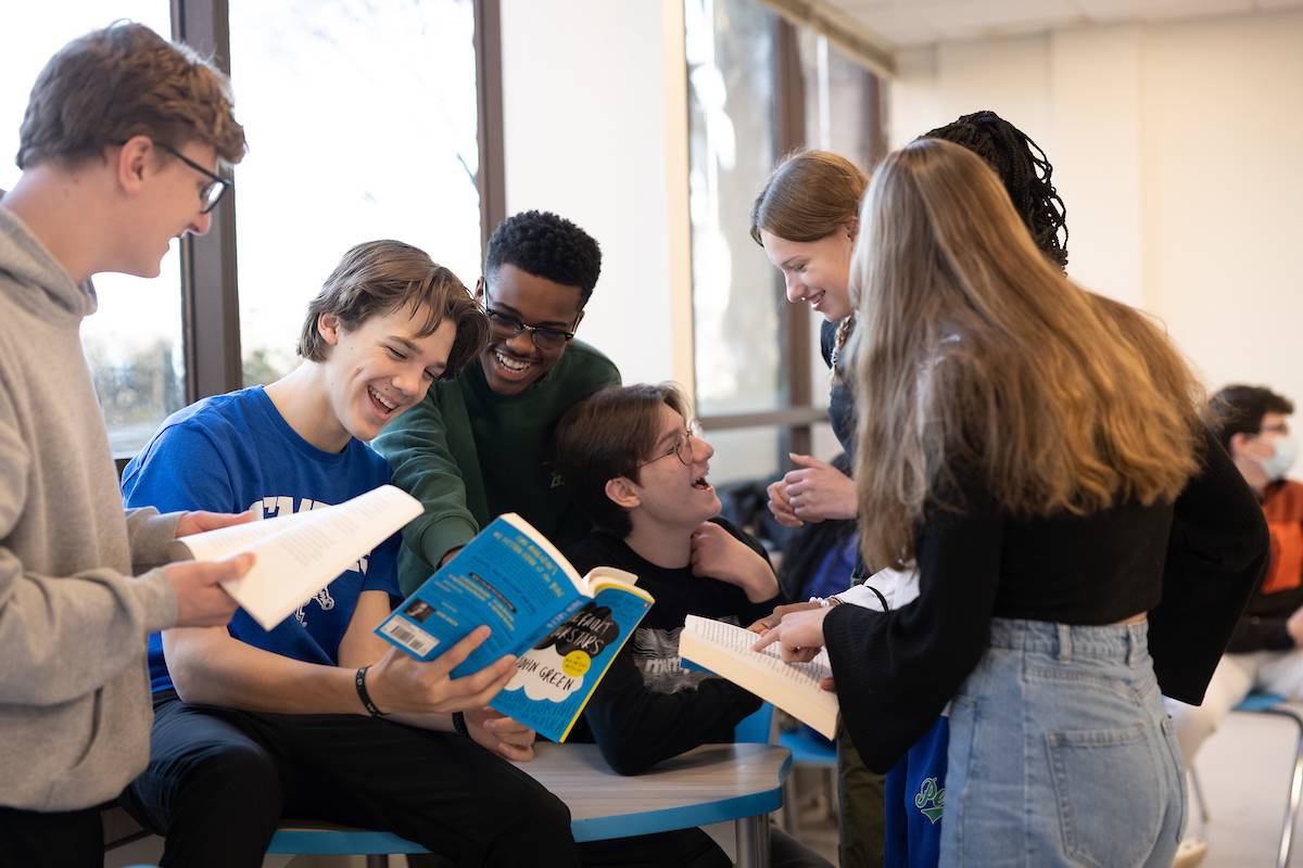 Students at University High School